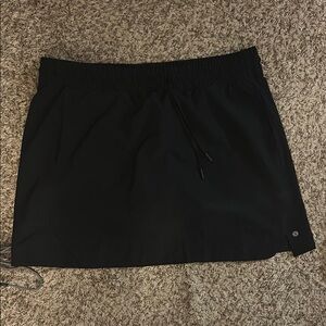 Black Skort  with Drawstring Waist